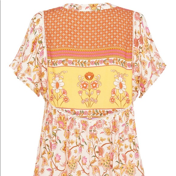 ✨🌙 Spell Portobello Road Short Sleeve Blouse in Honey Dew size S - Picture 6 of 16